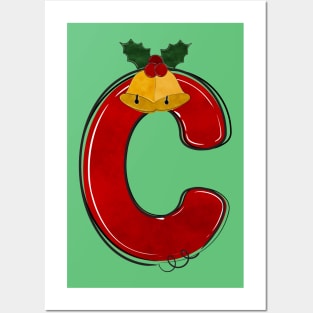 Letter C - Christmas Letter Posters and Art